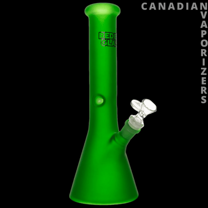 Red Eye Glass 12&quot; Frosted Beaker Base Water Pipe