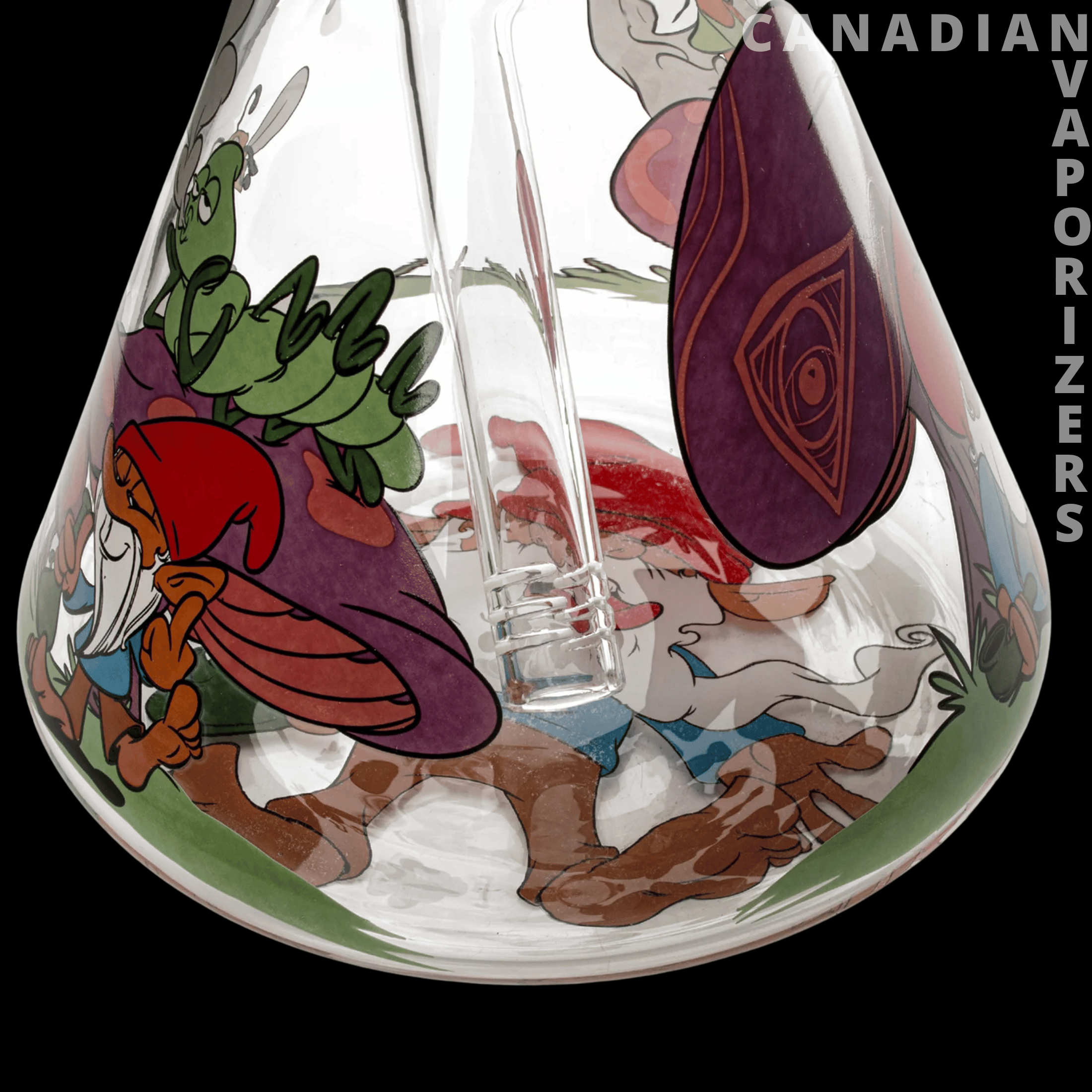 Red Eye Glass 15&quot; Knotty Gnomes Water Pipe