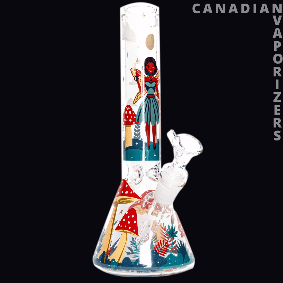 Red Eye Glass 10" Faerie Worlds Water Pipe