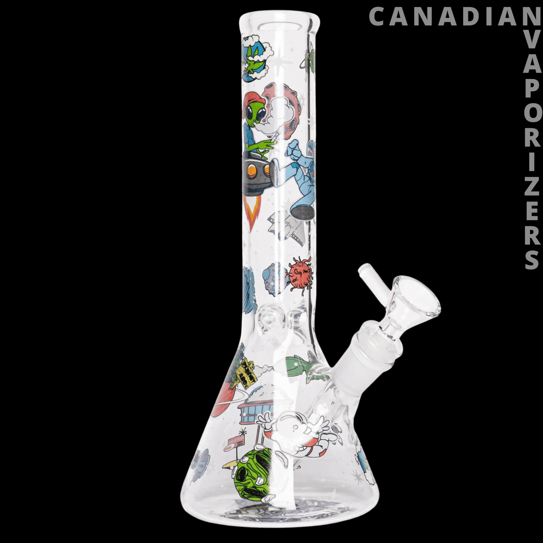 Red Eye Glass 10" Glow-in-the-Dark Lost in Space Water Pipe