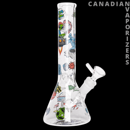 Red Eye Glass 10" Glow-in-the-Dark Lost in Space Water Pipe