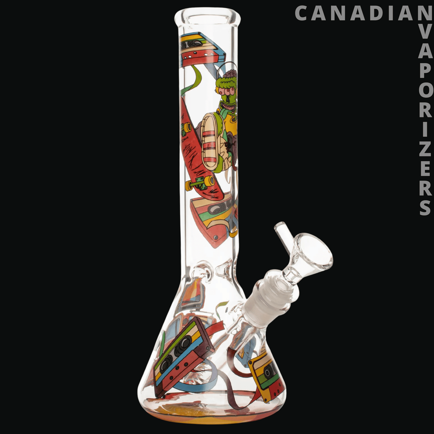 Red Eye Glass 12&quot; 90s Nostalgia Water Pipe