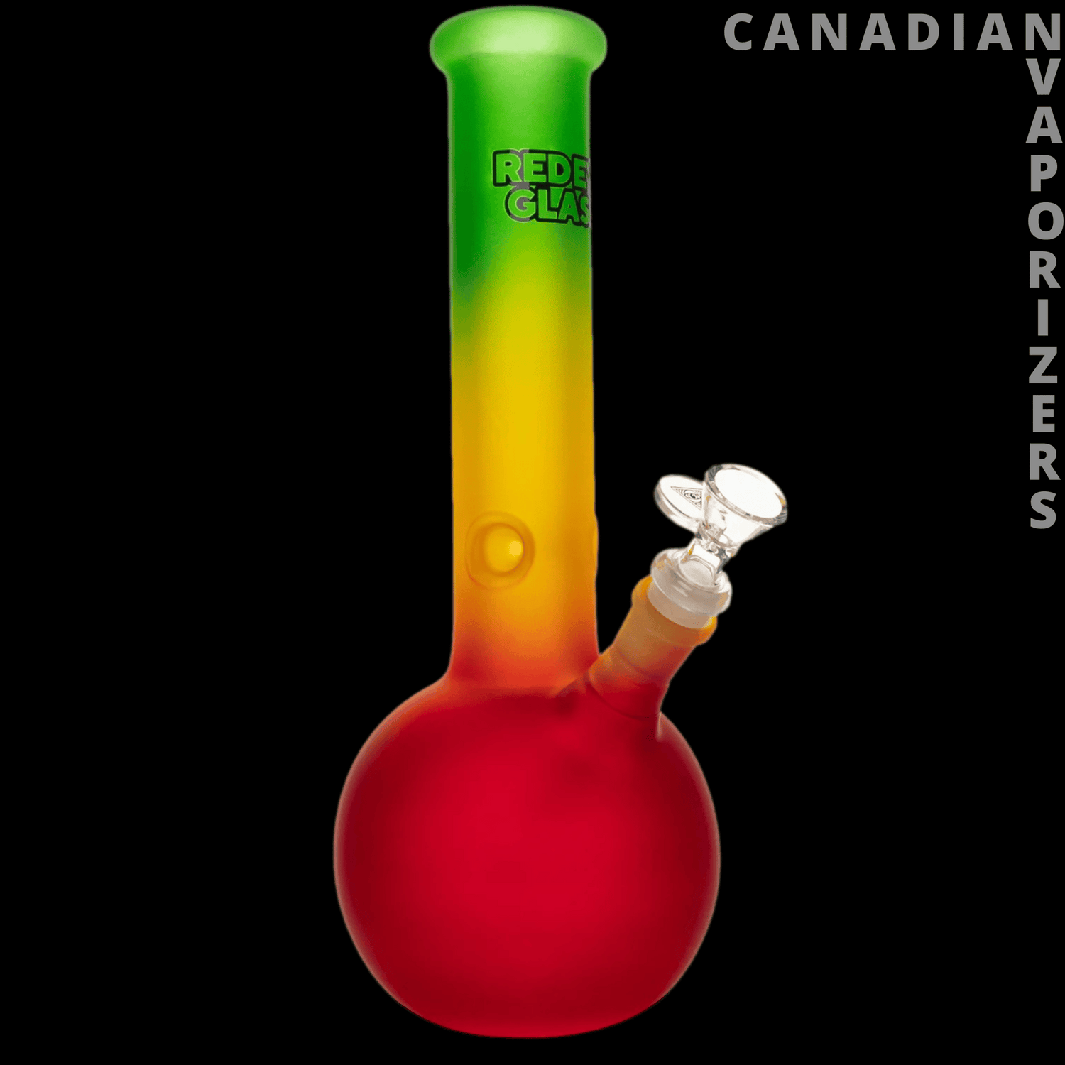 Red Eye Glass 12&quot; Frosted Bubble Base Water Pipe