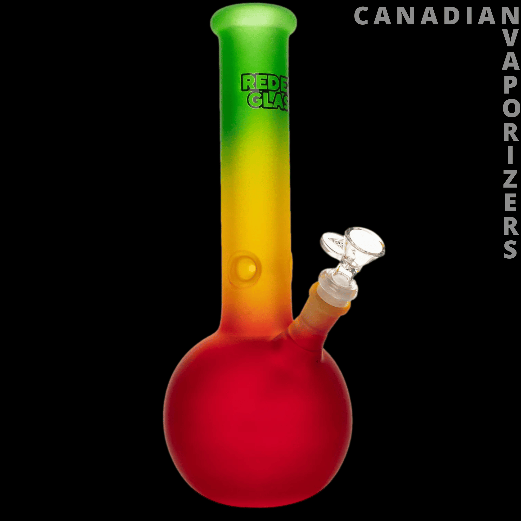 Red Eye Glass 12&quot; Frosted Bubble Base Water Pipe