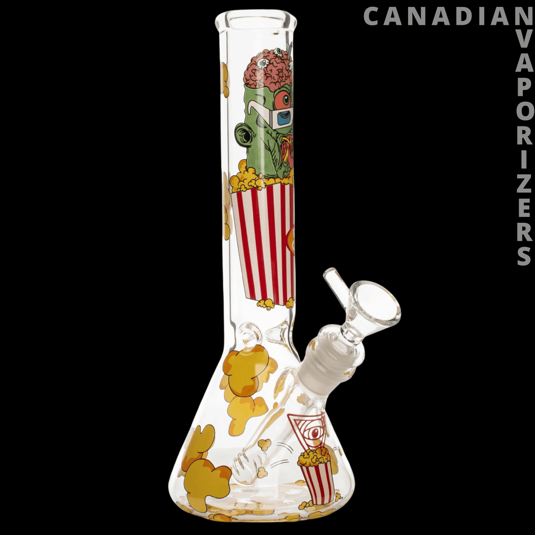 Red Eye Glass 12&quot; Movie Night Water Pipe