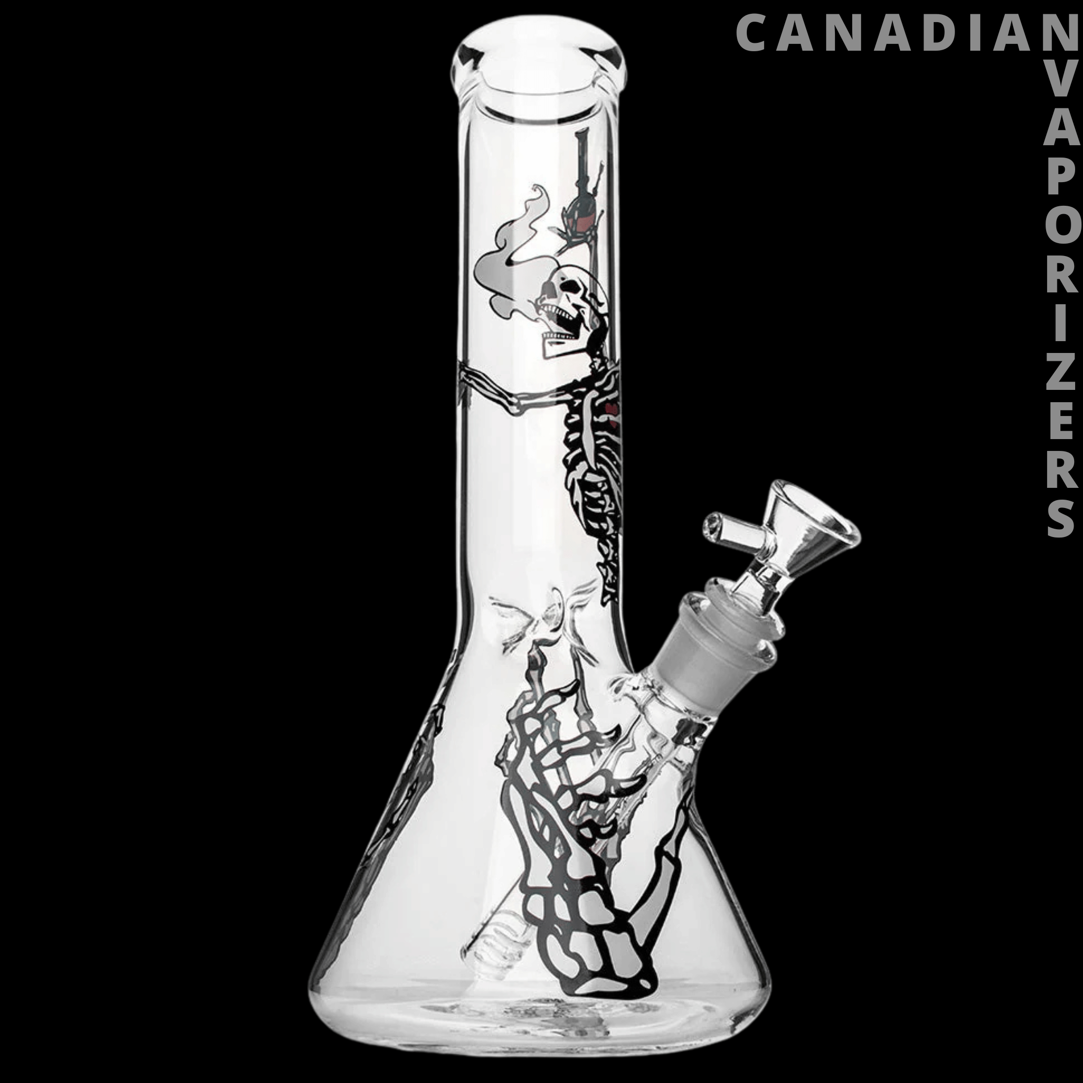 Red Eye Glass 12&quot; Skelebong Beaker Base Water Pipe