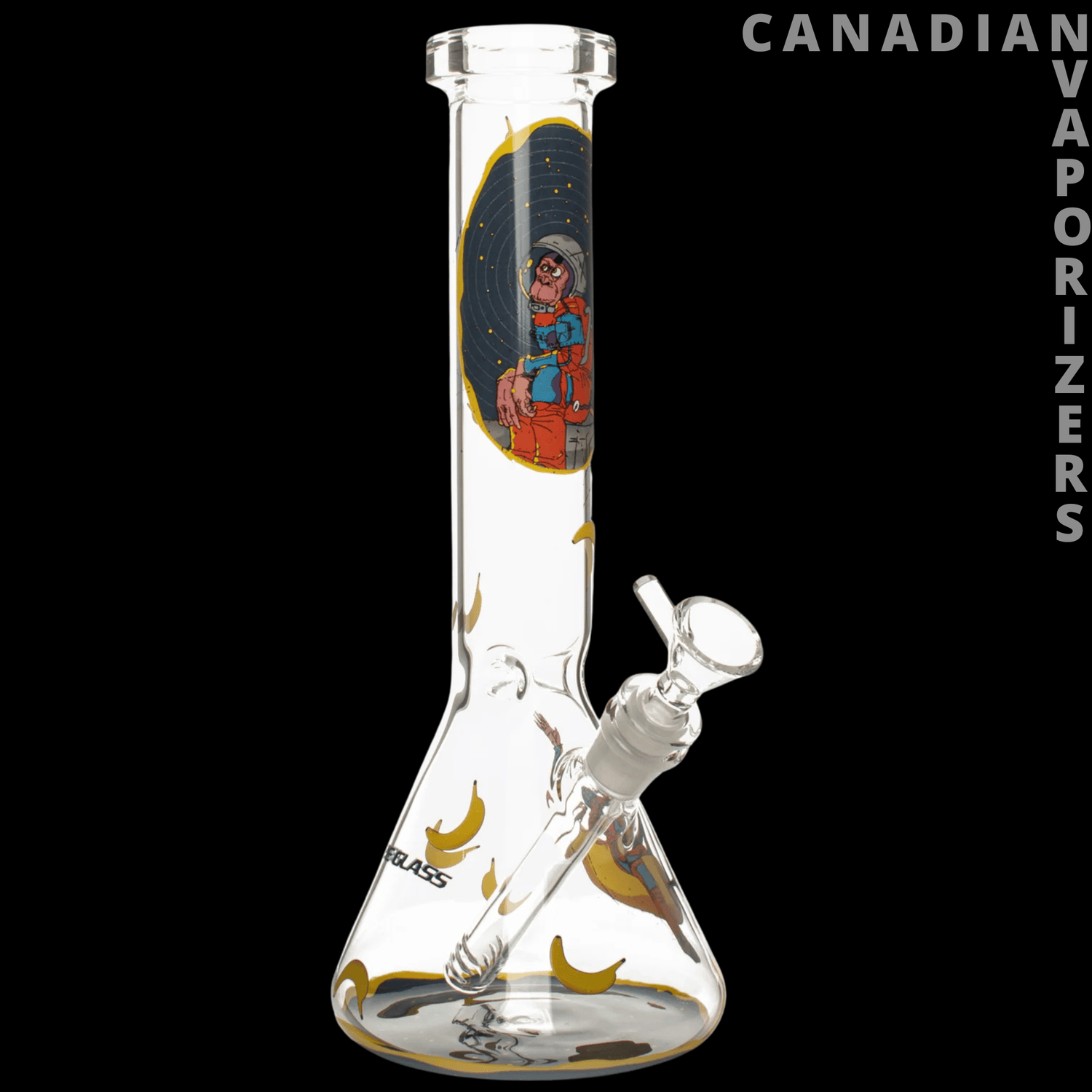 Red Eye Glass 12&quot; Space Monkey Water Pipe