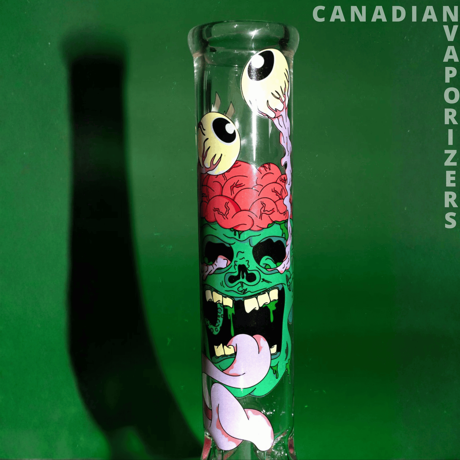 Red Eye Glass 12&quot; Tongue Twister Water Pipe