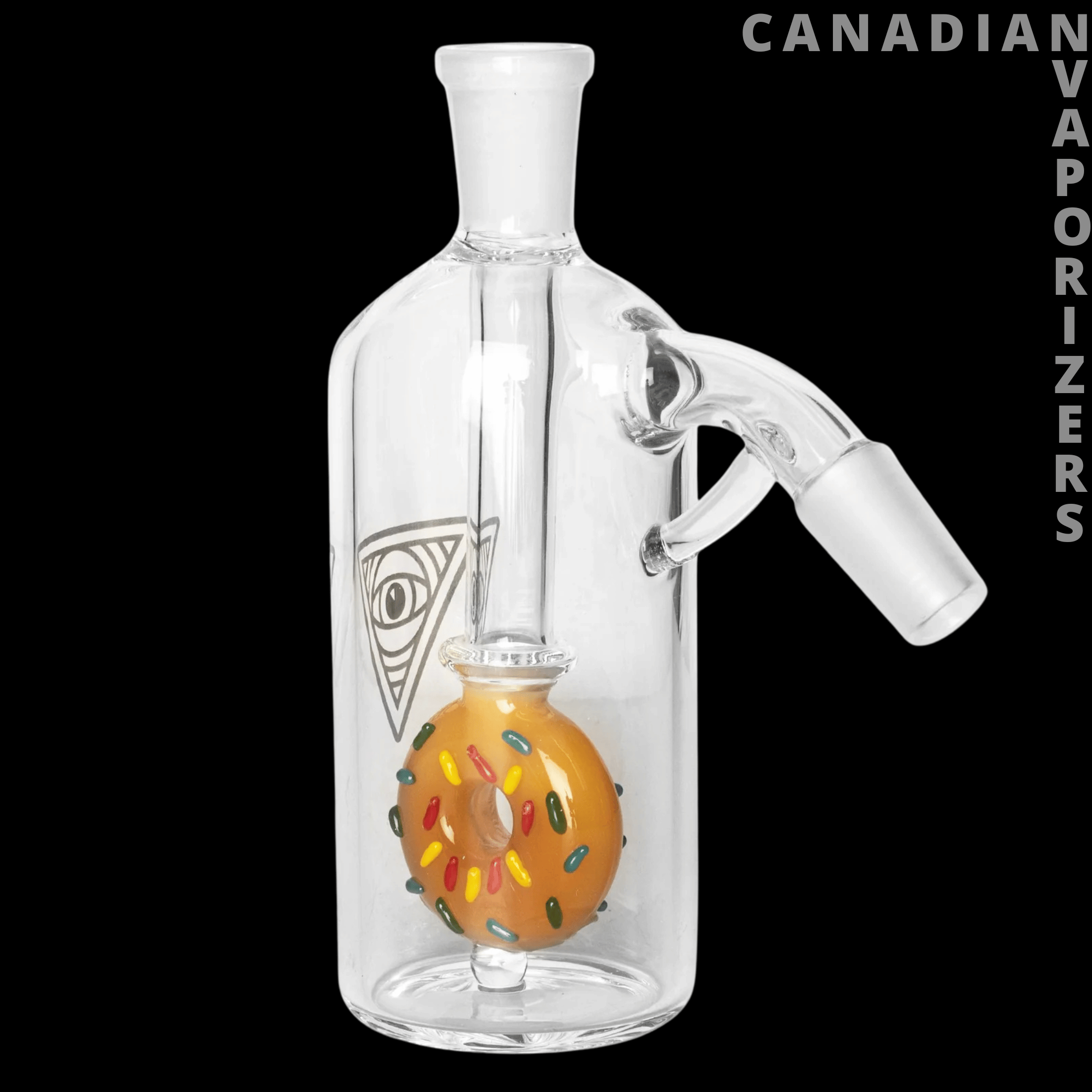 Red Eye Glass 14mm 45 Degree Donut Ash Catcher