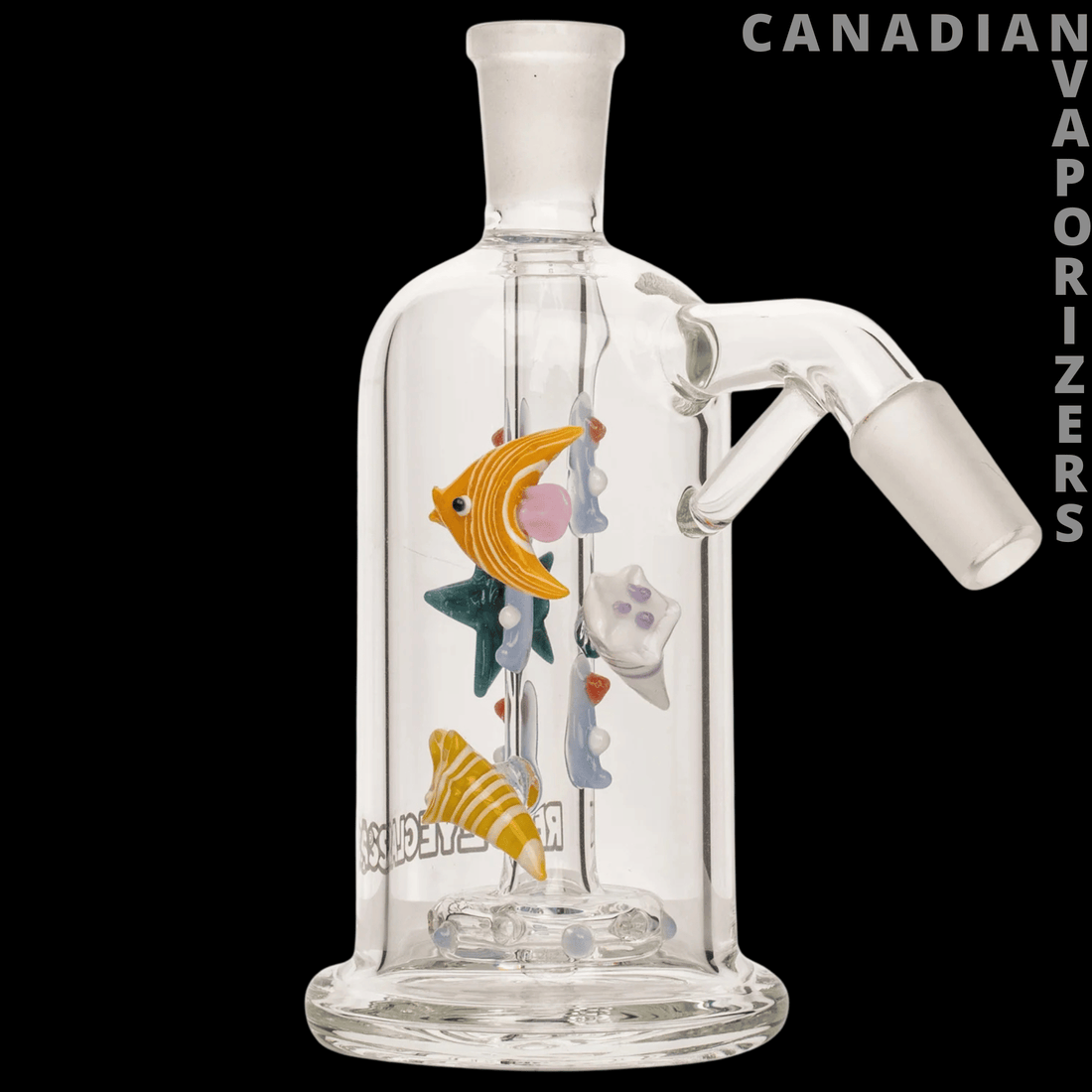 Red Eye Glass 14mm 45 Degree Sealife Ash Catcher