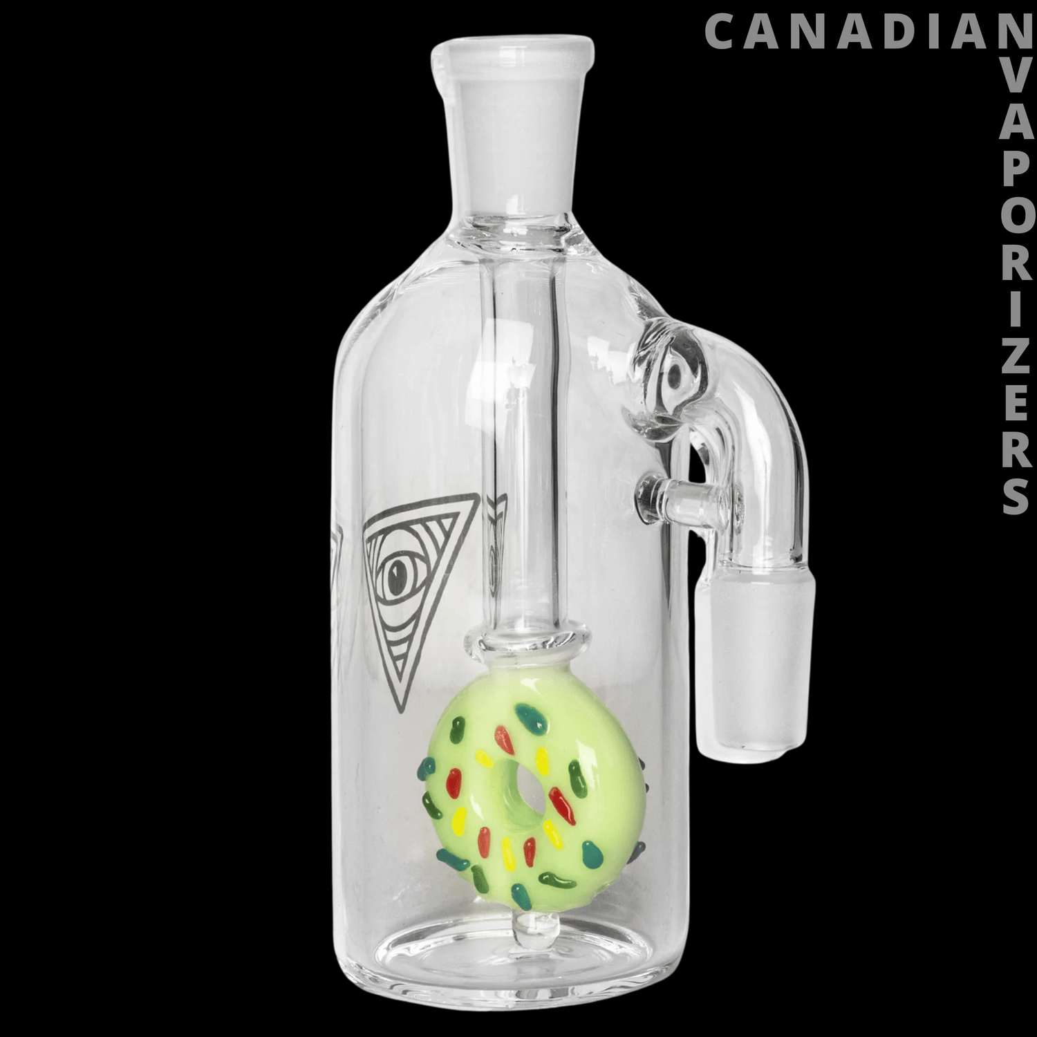 Red Eye Glass 14mm 90 Degree Donut Ash Catcher