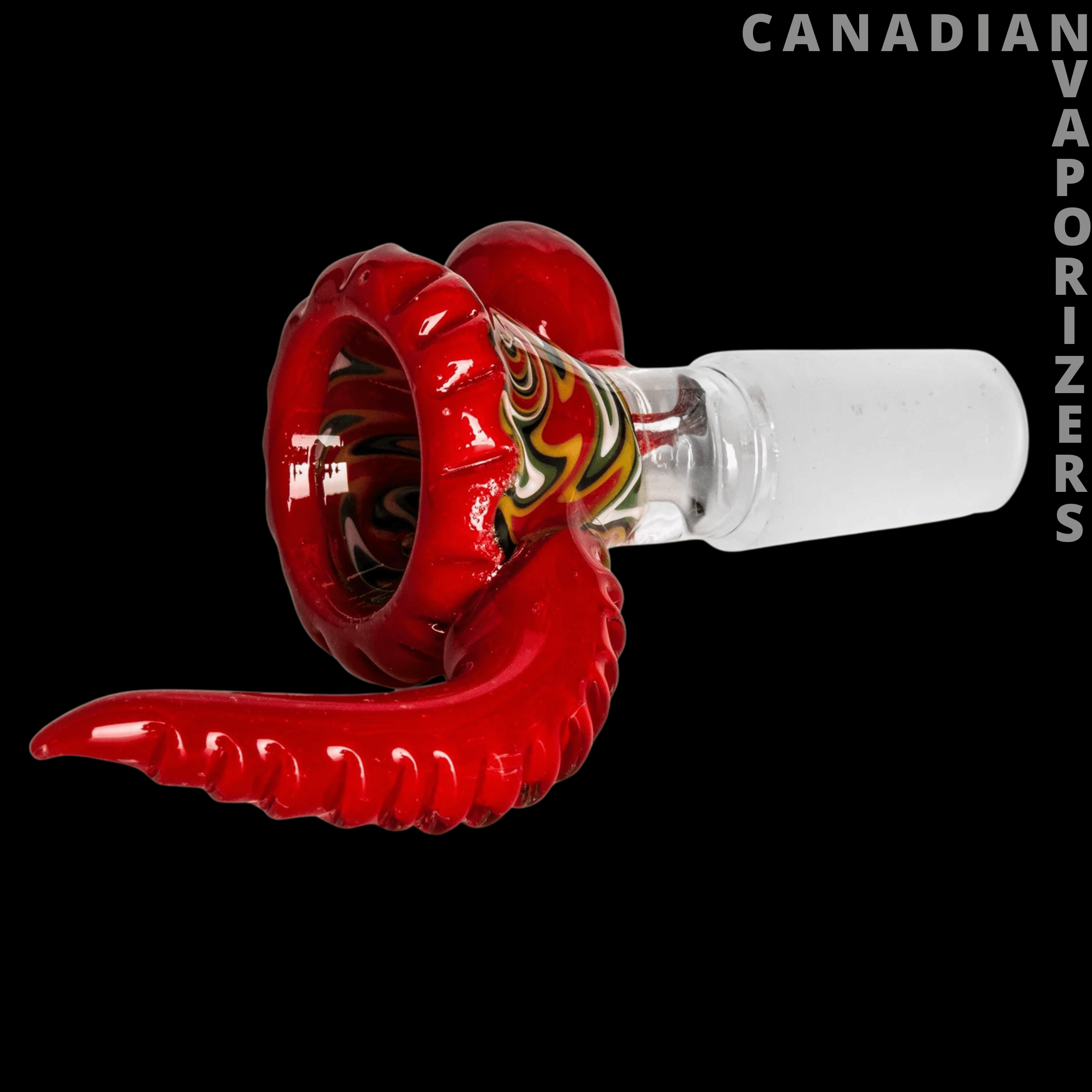 Red Eye Glass 14mm Wig-Wag Cone Pull-Out W/Marble