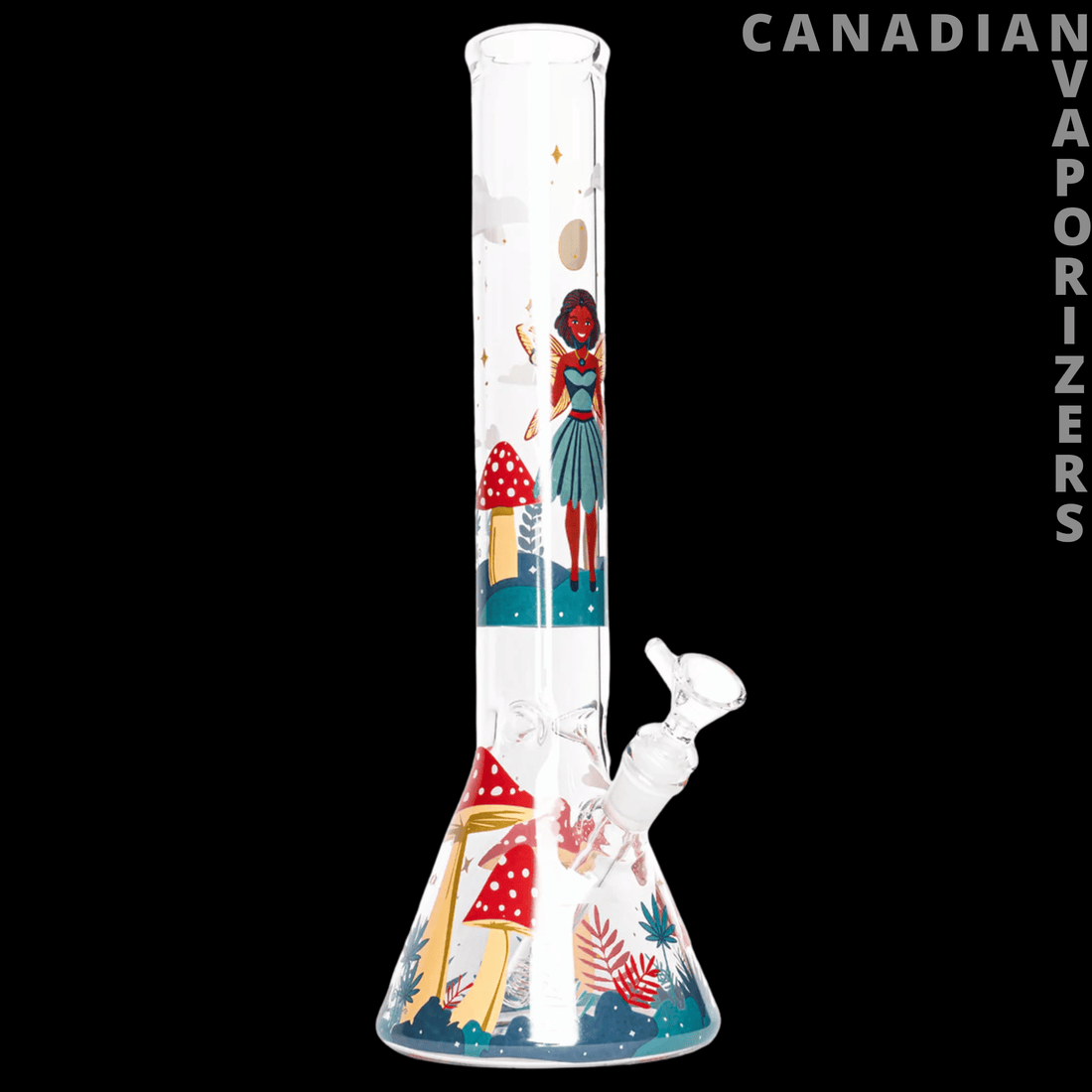 Red Eye Glass 15" Faerie Worlds Water Pipe