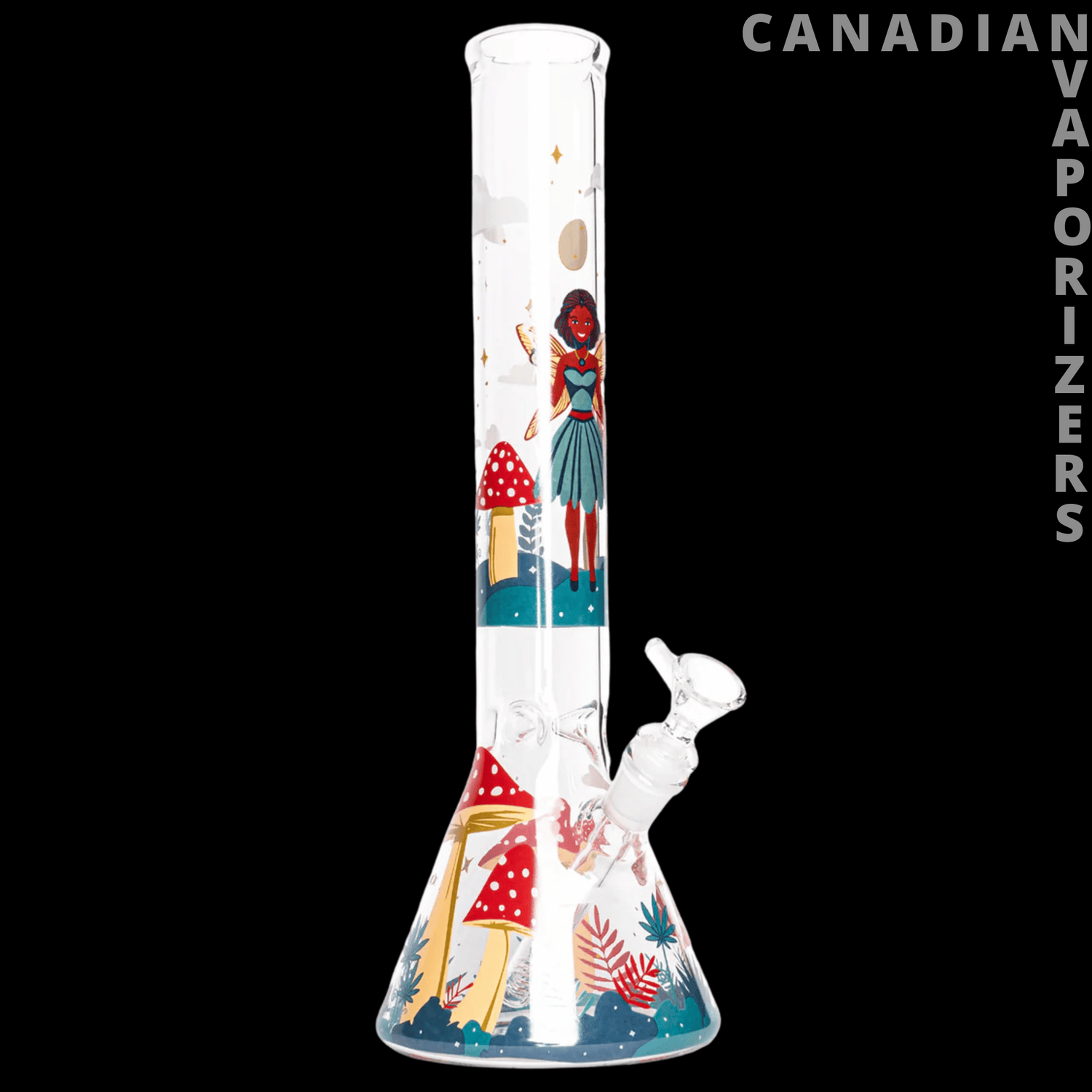 Red Eye Glass 15" Faerie Worlds Water Pipe