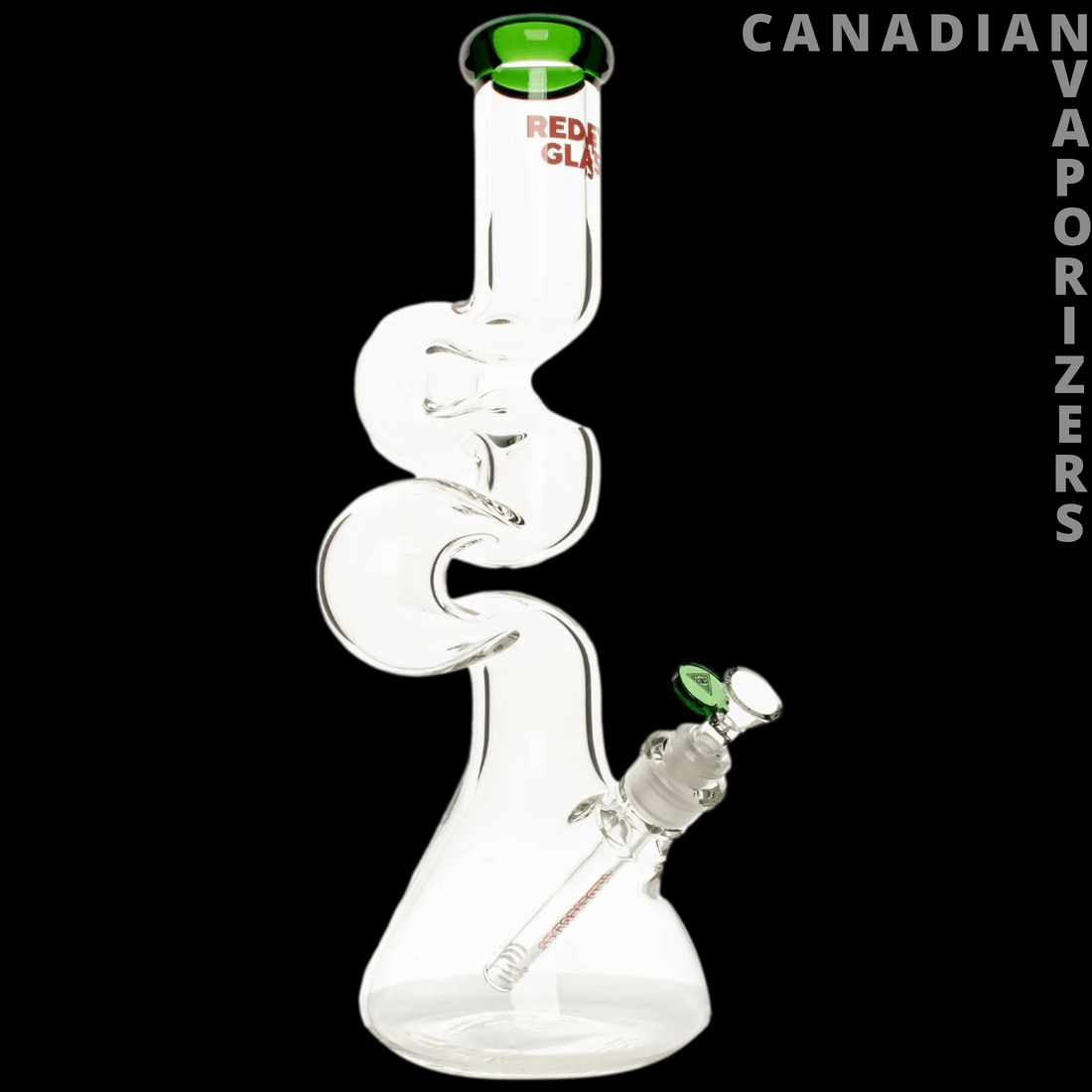 Red Eye Glass 16&quot; 7mm Thick Loop-D-Loop Water Pipe