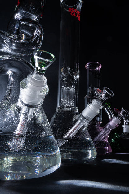 Red Eye Glass 16" 7mm Thick Loop-D-Loop Water Pipe