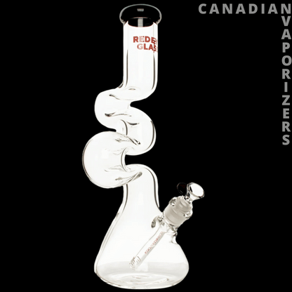 Red Eye Glass 16" 7mm Thick Loop-D-Loop Water Pipe