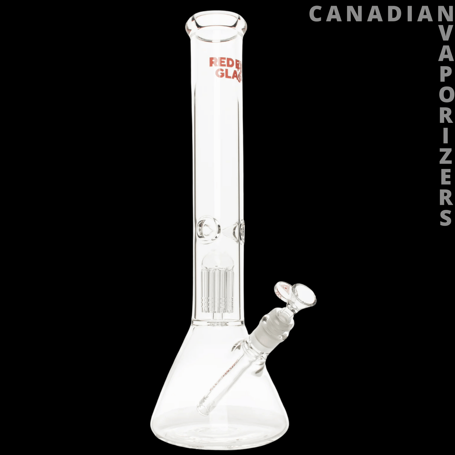 Red Eye Glass 16" Jammer Dual Chamber 8-Arm Tree Perc Water Pipe