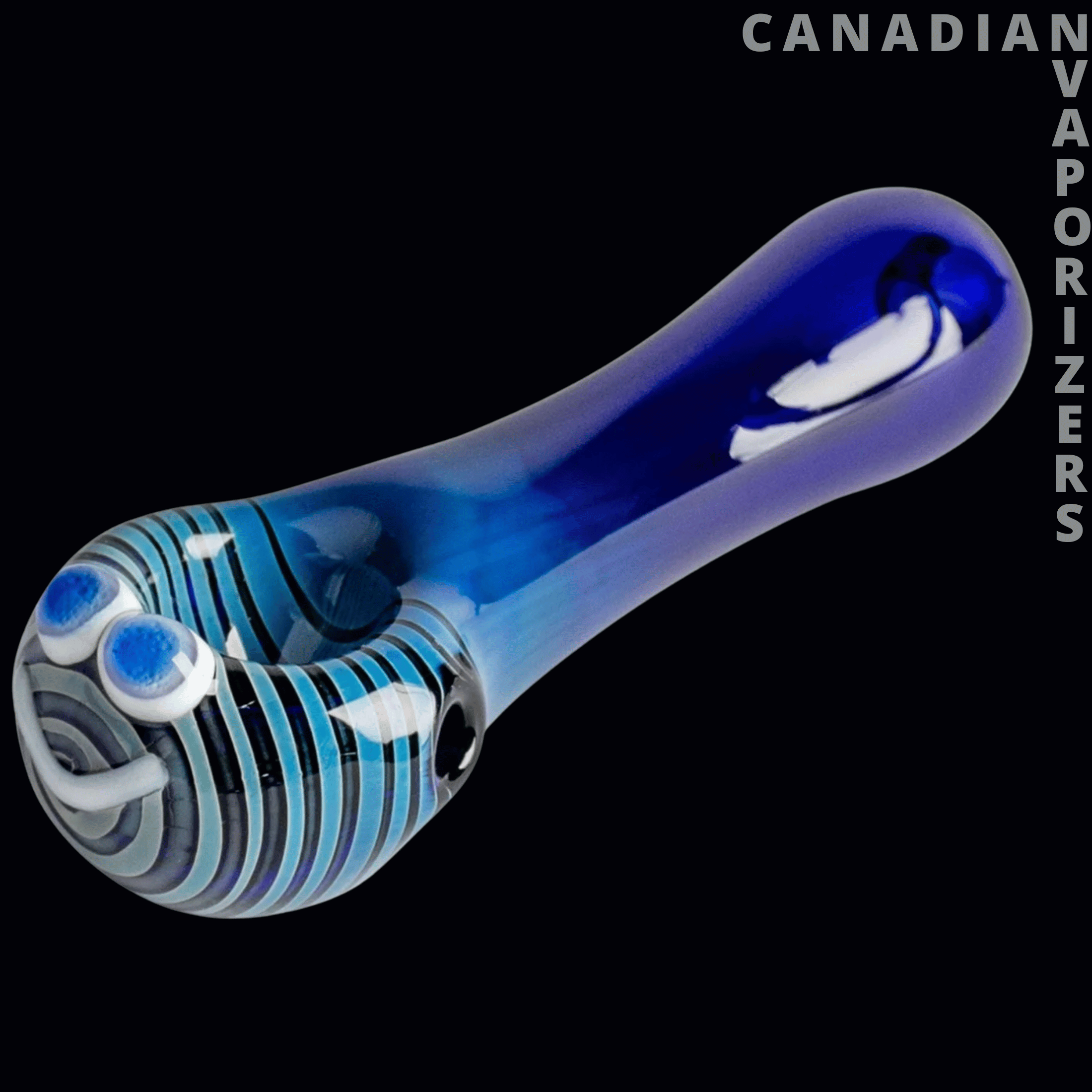 Red Eye Glass 3&quot; Happy Face Hand Pipe