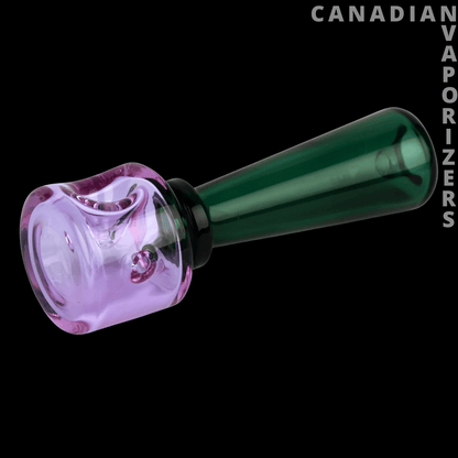 Red Eye Glass 4.25&quot; Dapper Hand Pipe