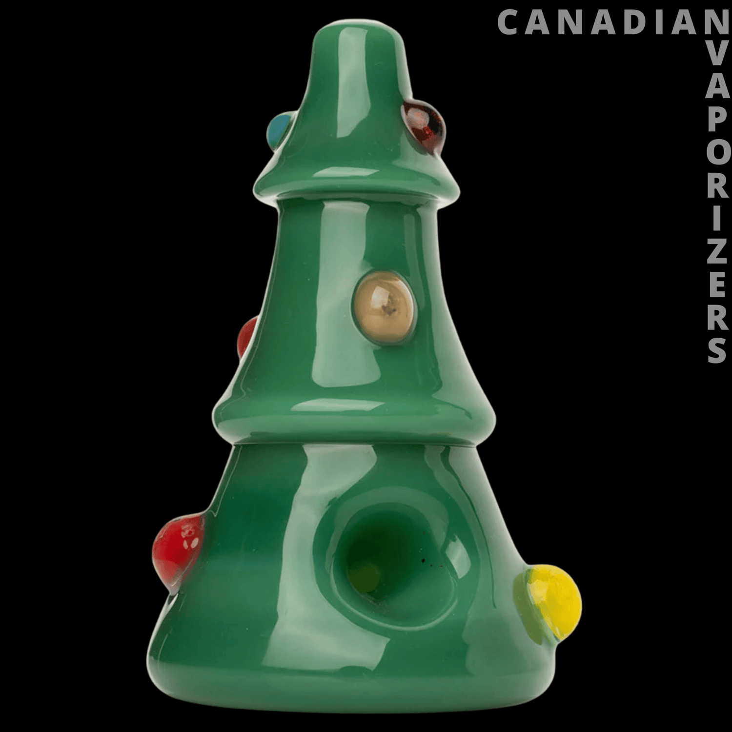 Red Eye Glass 5&quot; Christmas Tree Hand Pipe