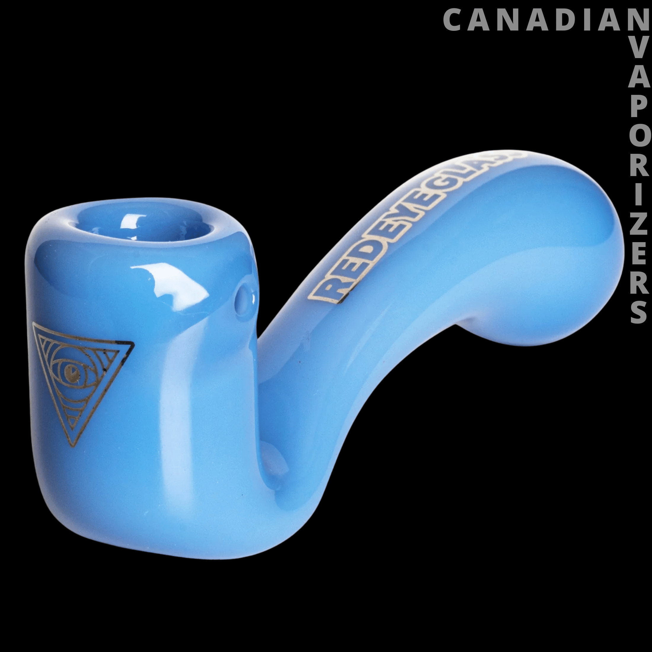 Red Eye Glass 5&quot; Sherlock Hand Pipe