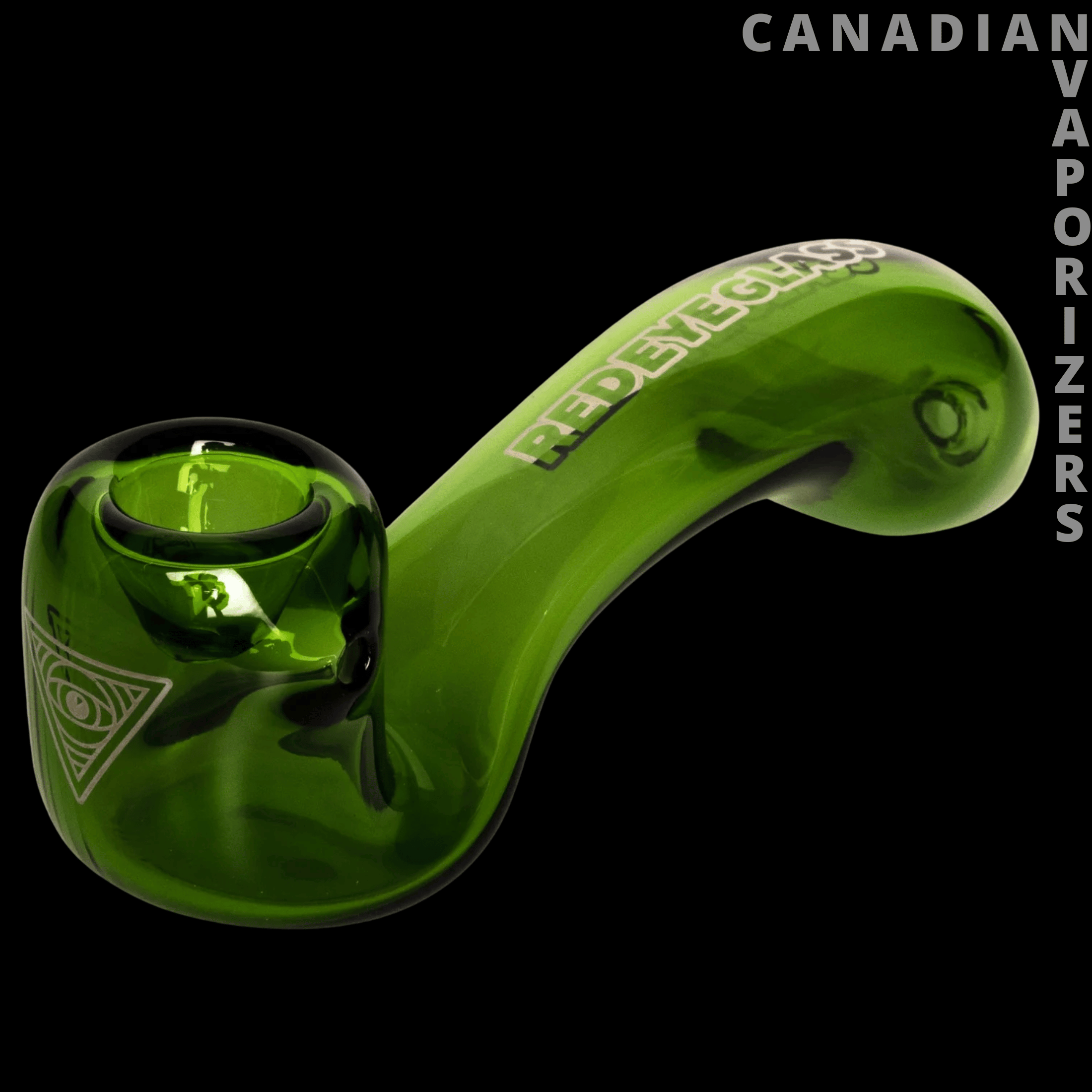 Red Eye Glass 5&quot; Sherlock Hand Pipe