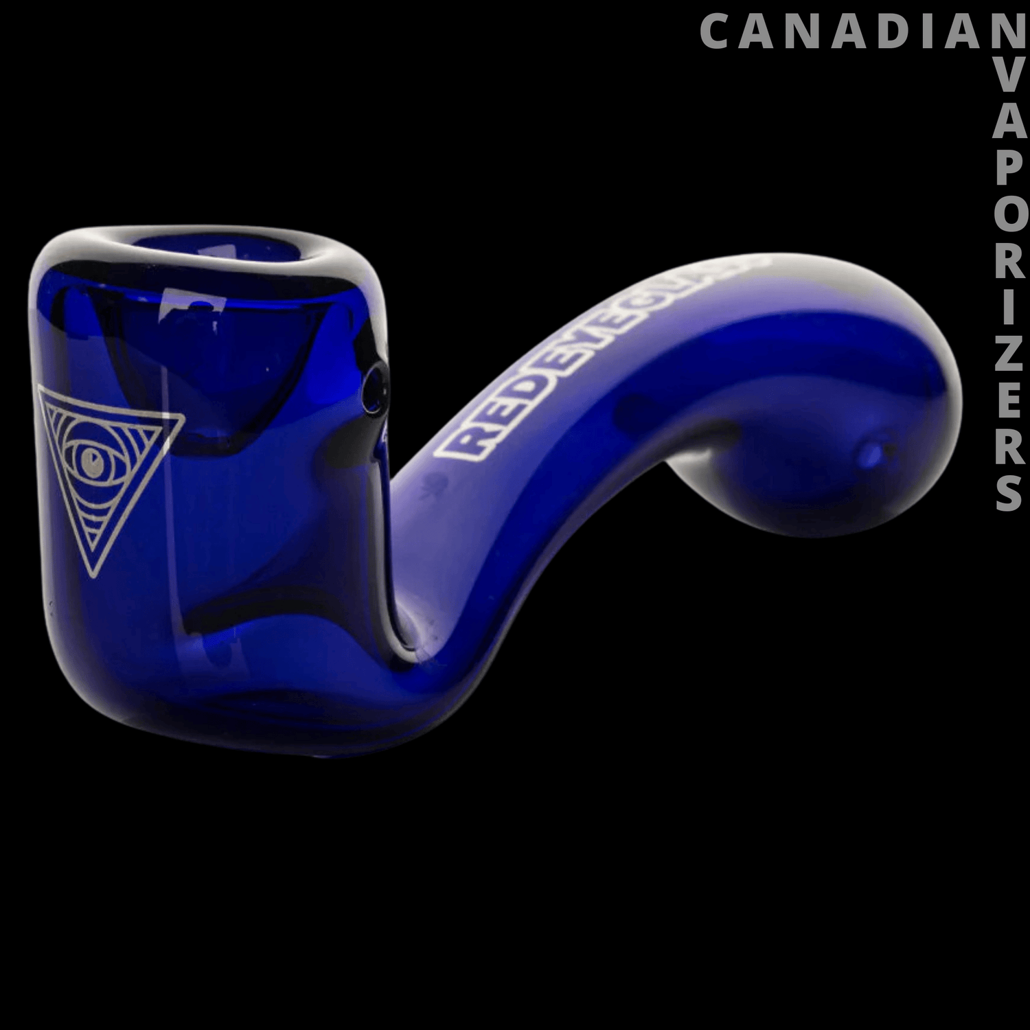 Red Eye Glass 5&quot; Sherlock Hand Pipe