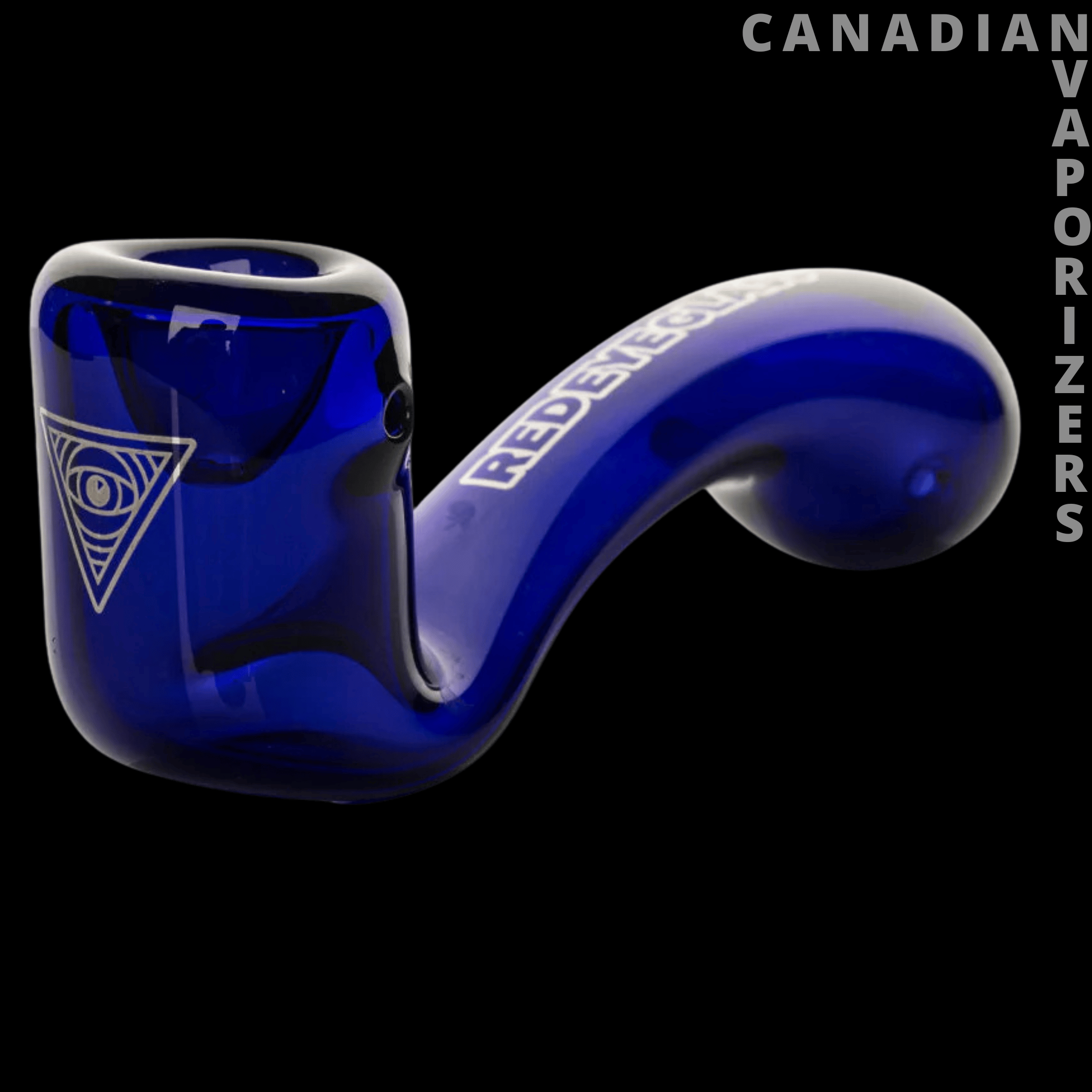 Red Eye Glass 5&quot; Sherlock Hand Pipe