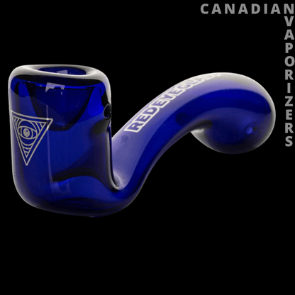 Red Eye Glass 5&quot; Sherlock Hand Pipe
