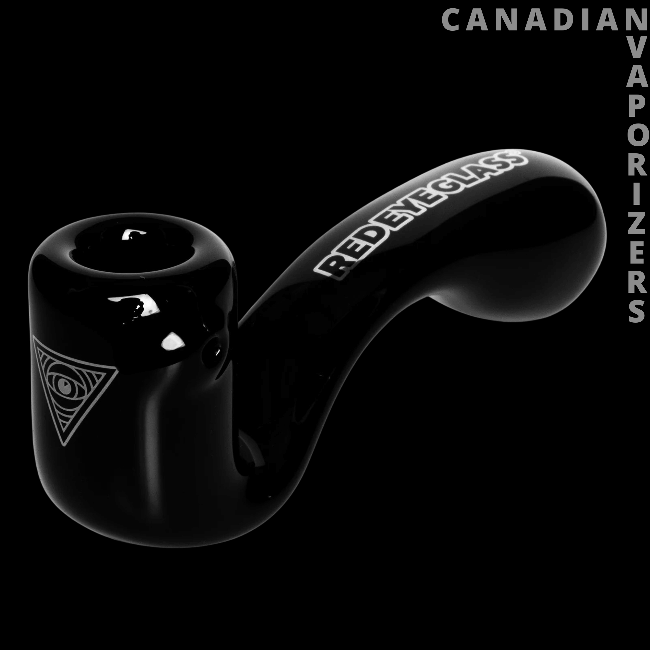 Red Eye Glass 5&quot; Sherlock Hand Pipe