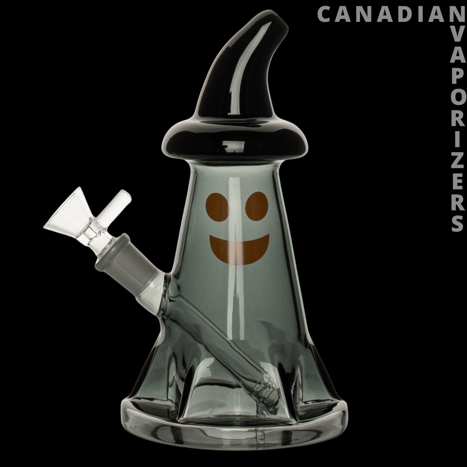 Red Eye Glass 7.5&quot; Ghost Bubbler