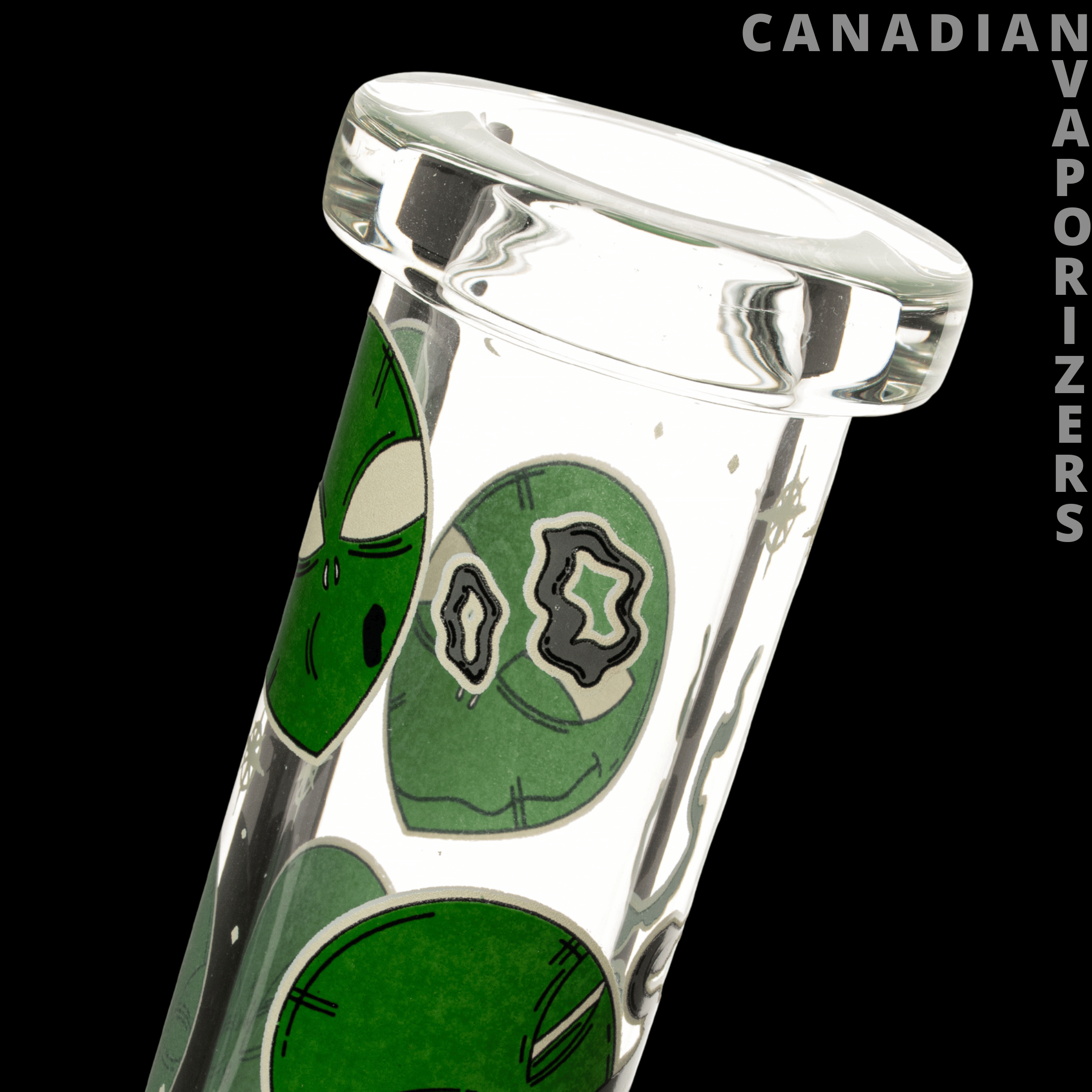 Red Eye Glass 15&quot; 7mm Thick Alien Glow-in-the-Dark Water Pipe