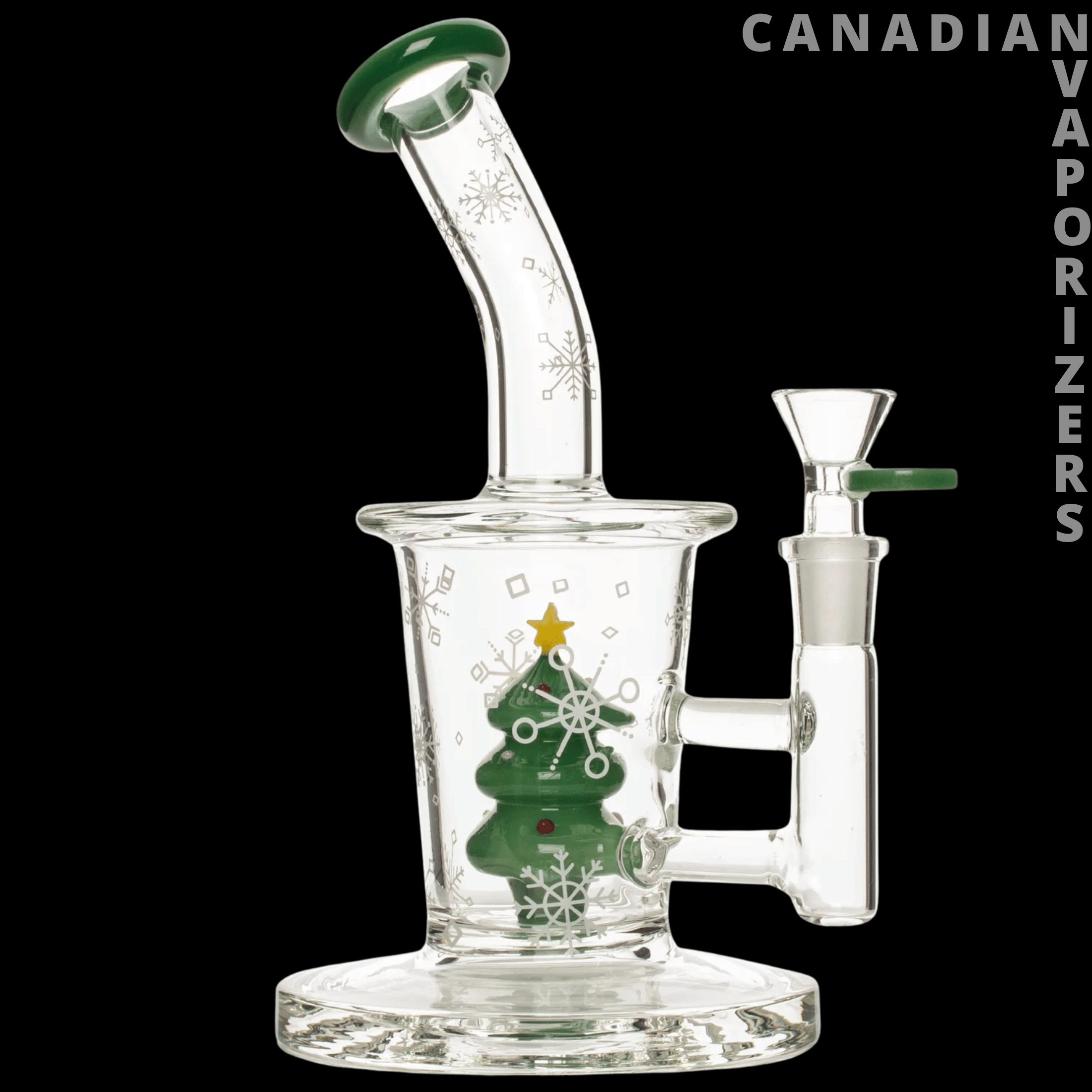 Red Eye Glass 8.5&quot; Christmas Tree Bubbler