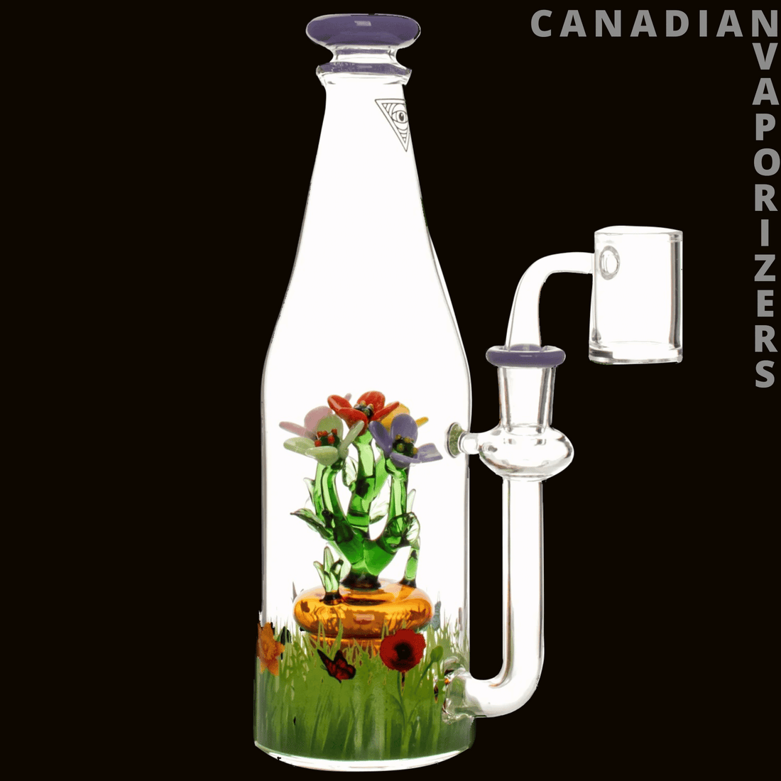 Red Eye Glass 8.5&quot; Flower Field Concentrate Rig