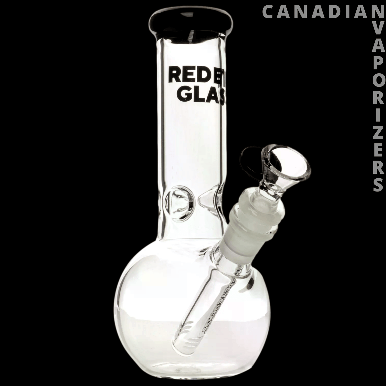 Red Eye Glass 8" Bubble Base Water Pipe