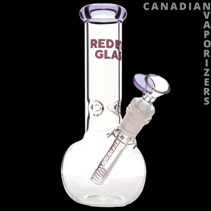 Red Eye Glass 8" Bubble Base Water Pipe