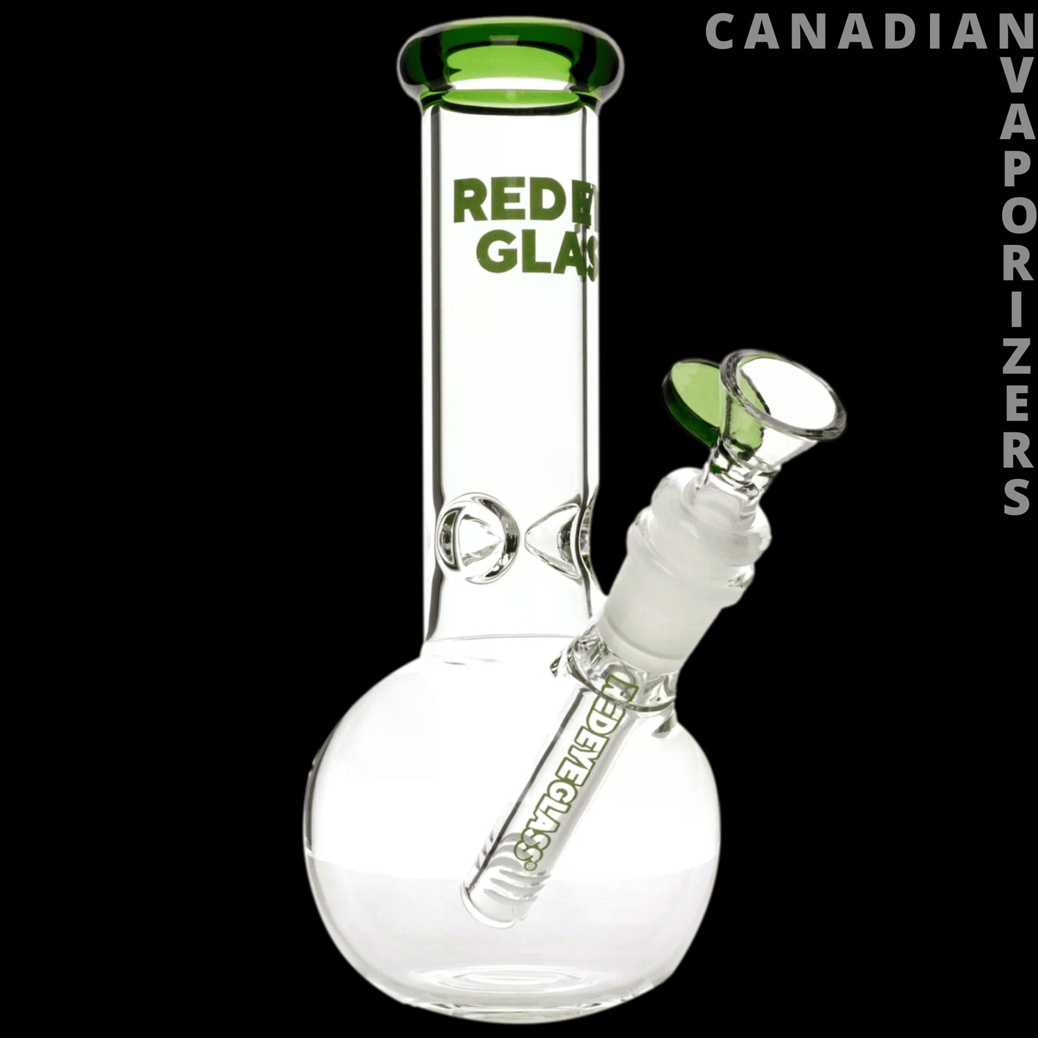 Red Eye Glass 8" Bubble Base Water Pipe