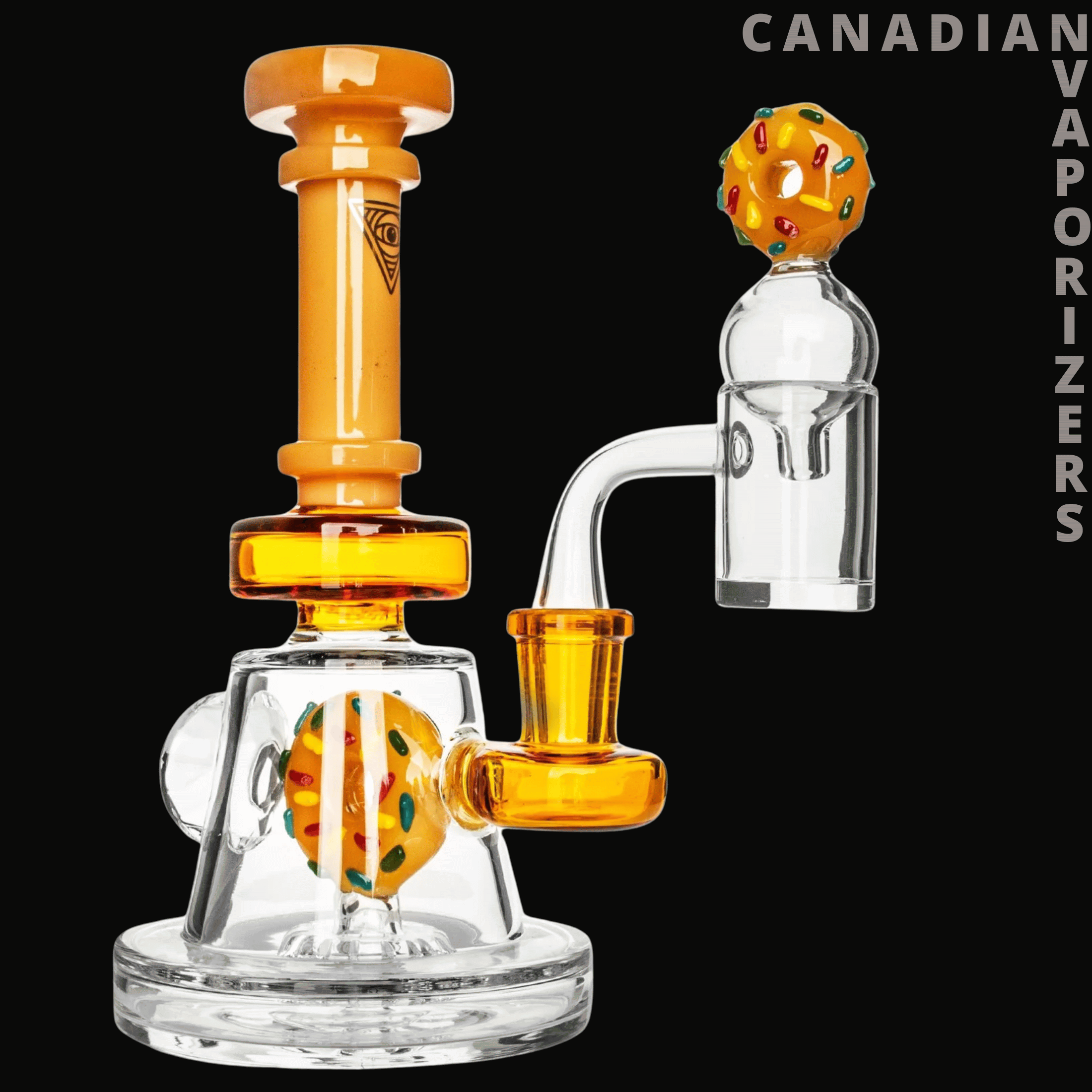 Red Eye Glass 8&quot; Freshly Baked Concentrate Rig Set