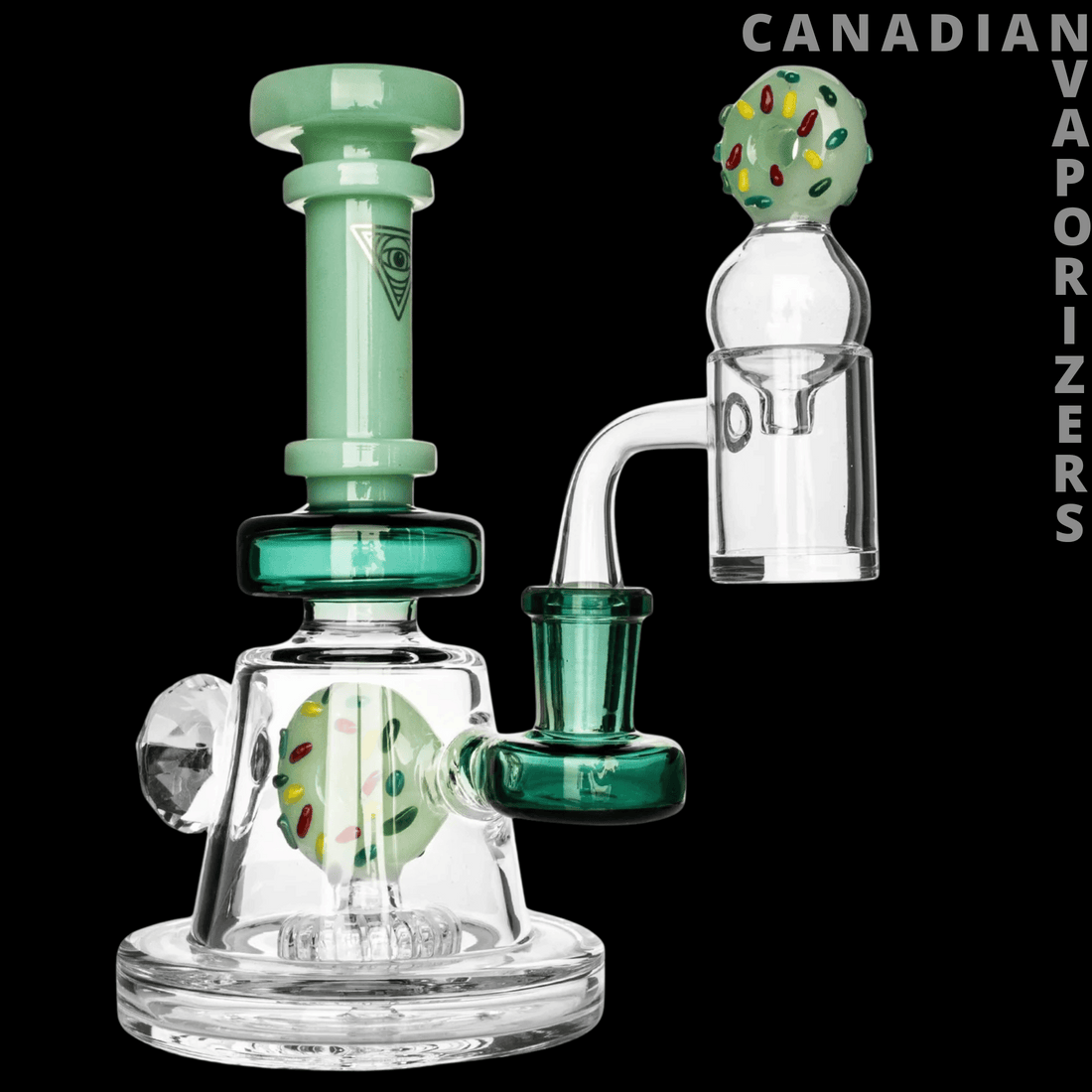 Red Eye Glass 8&quot; Freshly Baked Concentrate Rig Set