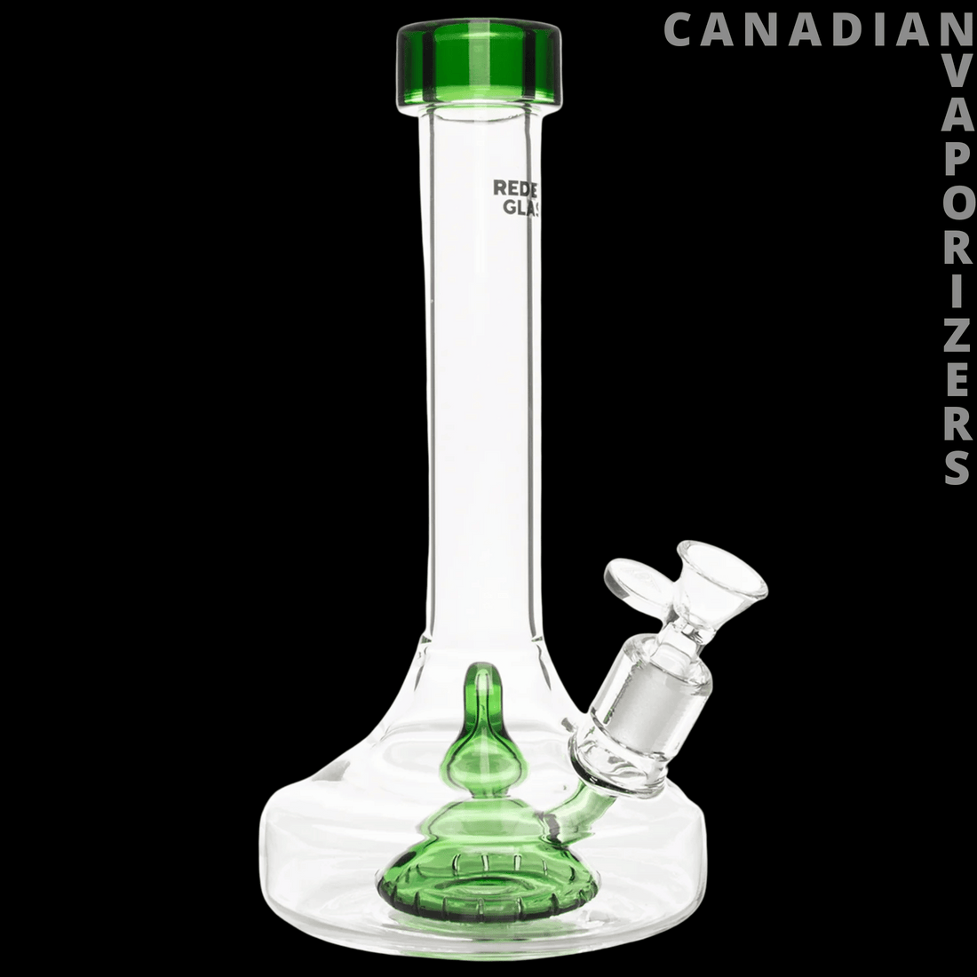 Red Eye Glass 9.5&quot; Bell Base Water Pipe