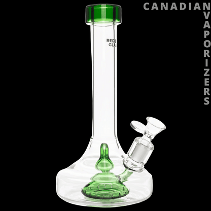 Red Eye Glass 9.5&quot; Bell Base Water Pipe