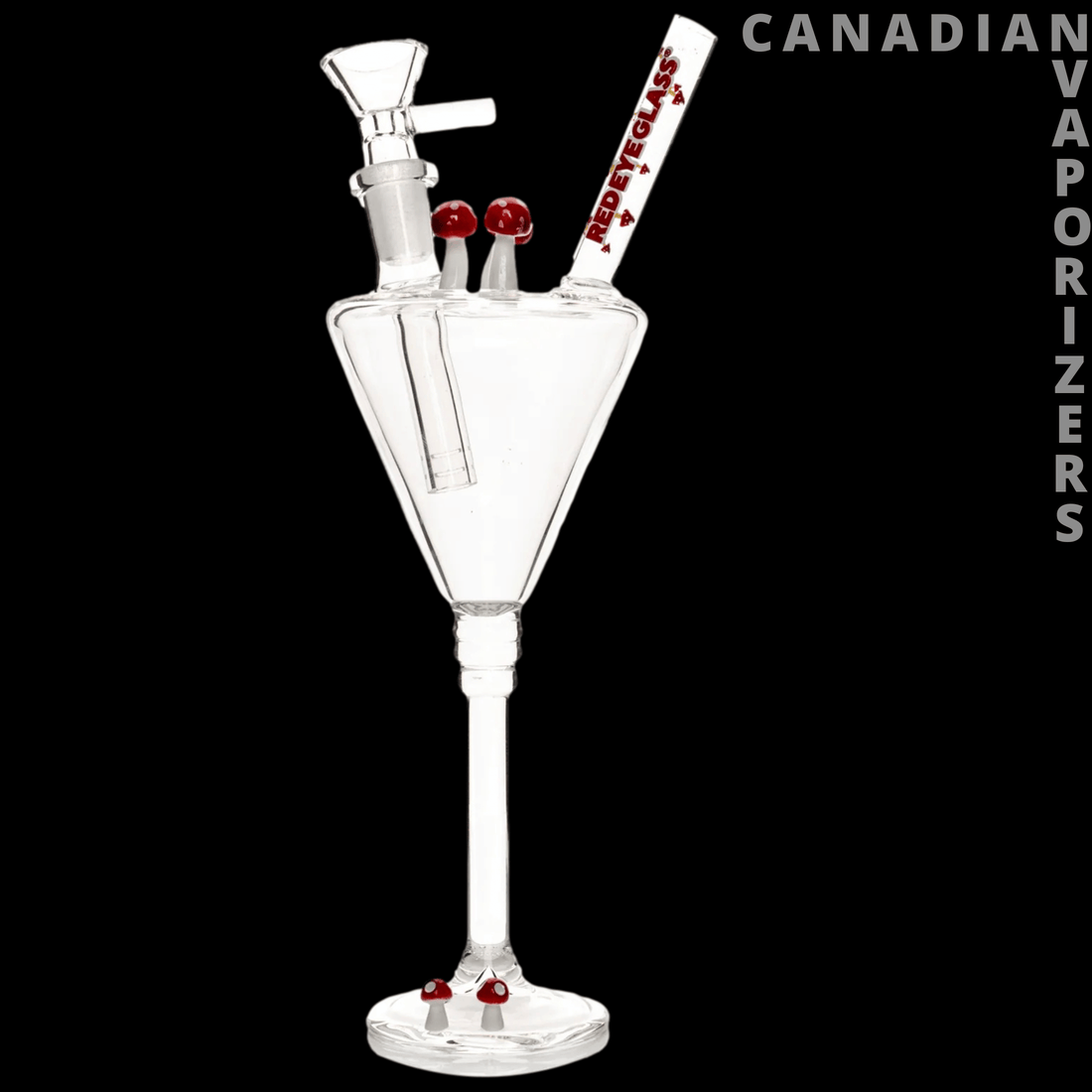 Red Eye Glass 9" Magic Mix Happy Hour Water Bong