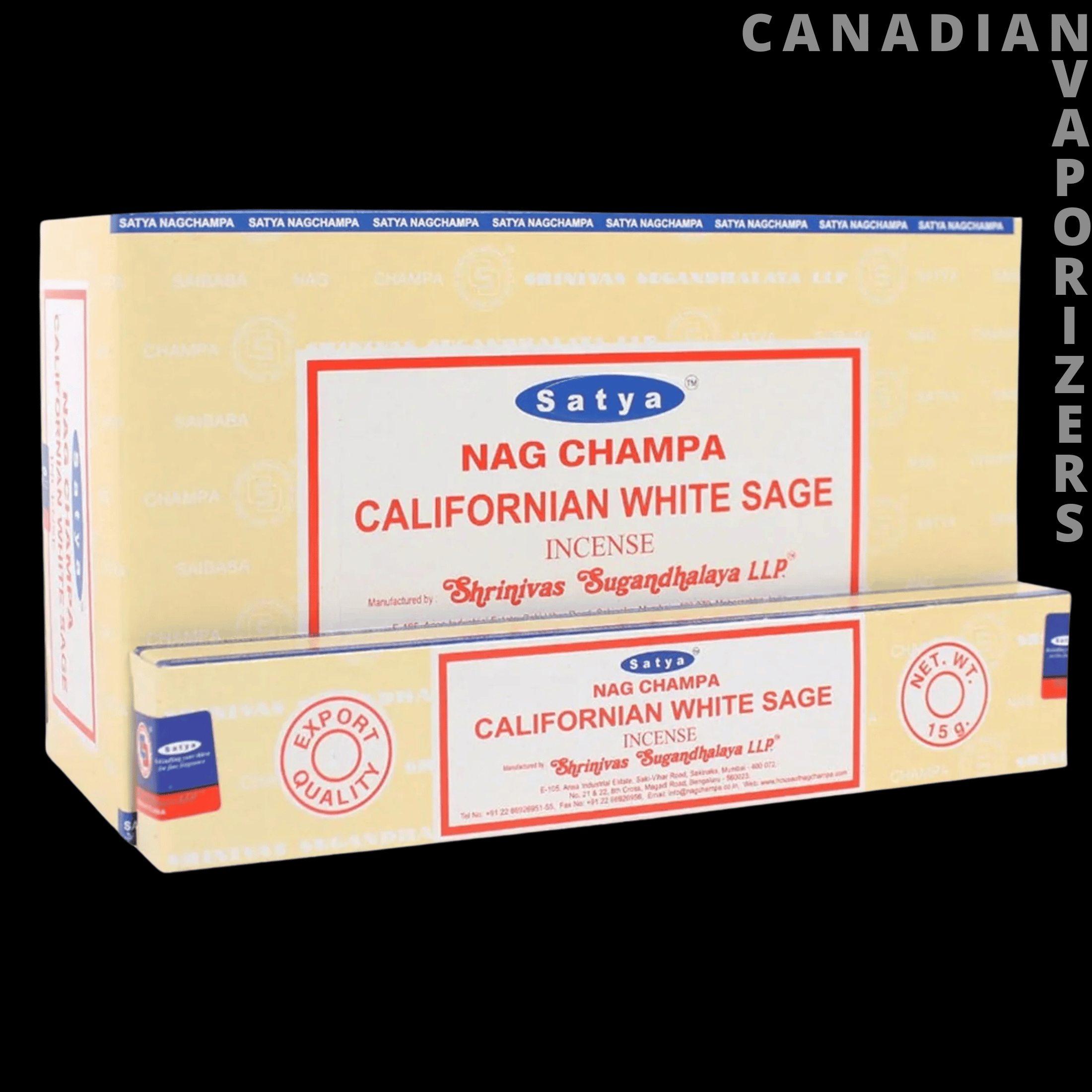 Satya California White Sage Incense (12 Packs of 15g)