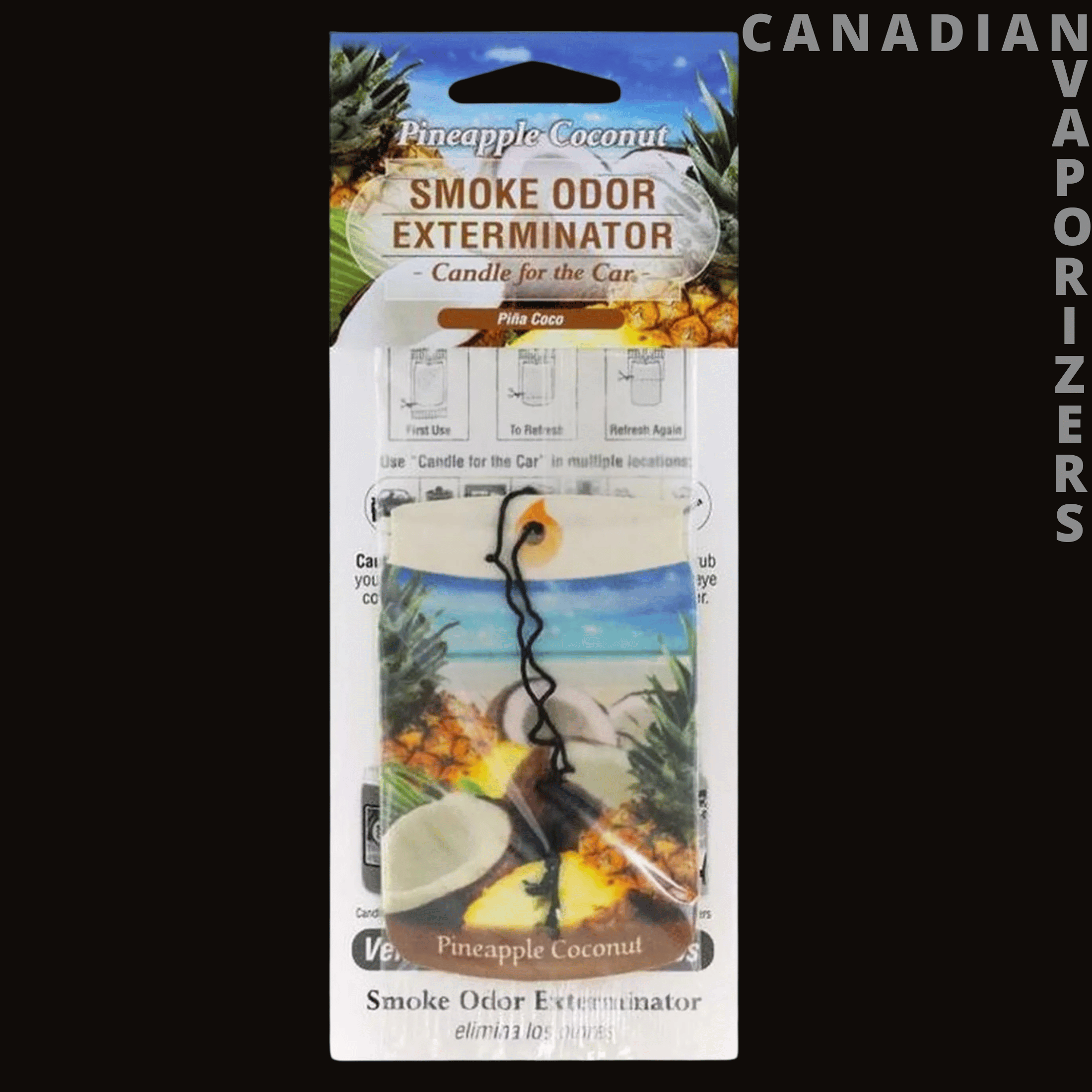 Smok Odor Pineapple Coconut Car Hanger