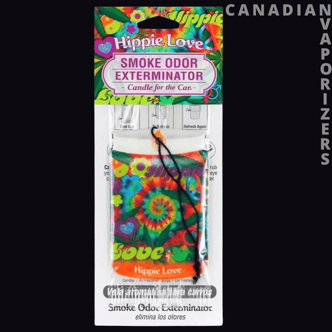 Smoke Odor Trippie Hippie Car Hanger