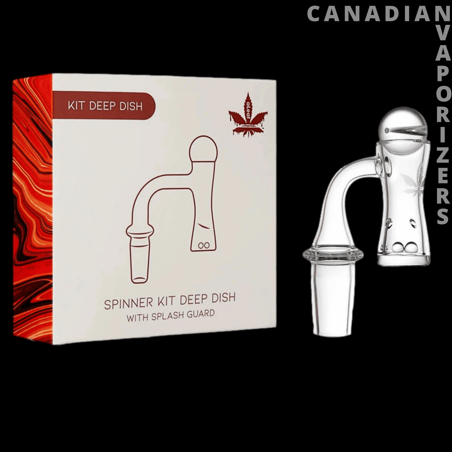 aLeaf Quartz Banger Spinner Kit - 14mm Deep Dish