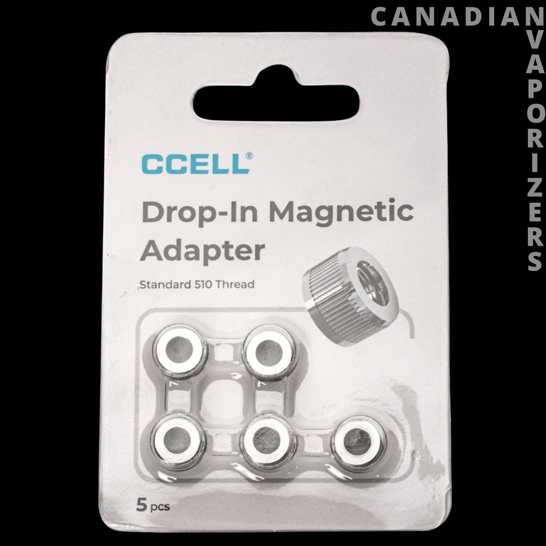 CCell Drop - In 510 - Thread Magnetic Adapter (Pack of 5) - Canadian Vaporizers