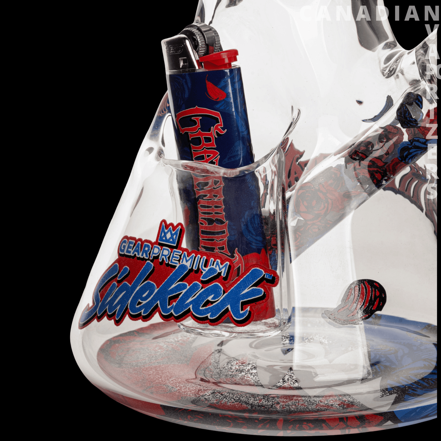Gear Premium 12&quot; 7mm Thick Steal Your Face Sidekick Water Pipe (Limited Edition of 420) - Canadian Vaporizers