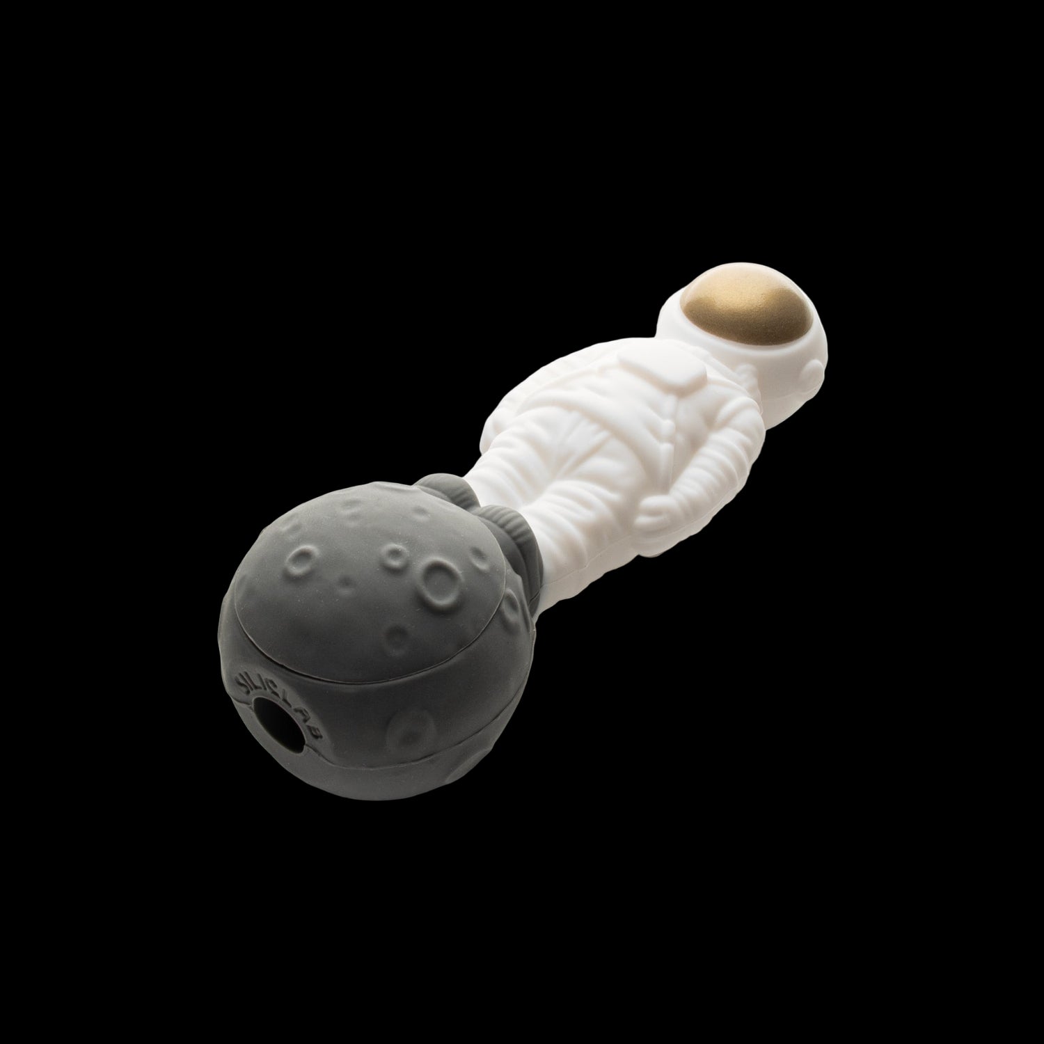 Lit Silicone 4.75&quot; Man On The Moon Hand Pipe